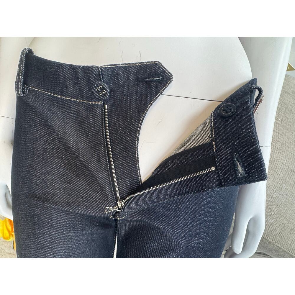 Balenciaga NWOT Dark Wash Wide Leg Flare Jeans – Size 27 – Made in Italy - Picture 13 of 15